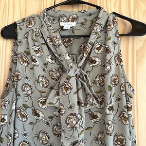 Kenar Floral Sleeveless Blouse